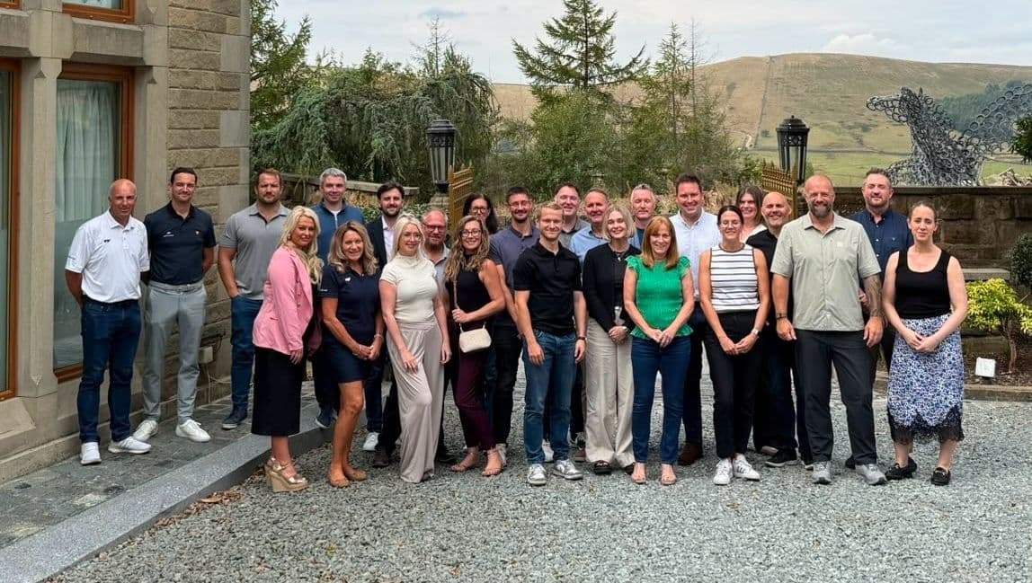 Forward Travel Group team gathered outside for their away day
